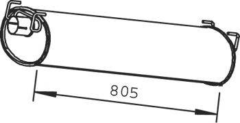 ZARA 1391 Середній глушник вихлопних газів