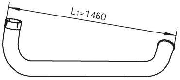 DINEX 22716 Труба вихлопного газу