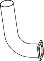 DINEX 19183 Труба вихлопного газу
