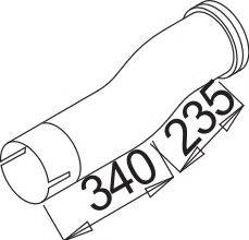 ZARA 9383 Труба вихлопного газу