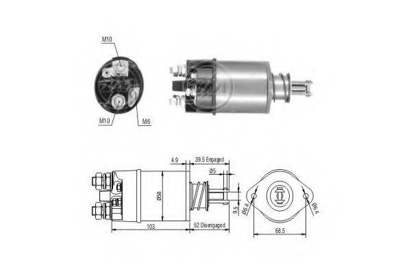 PRESTOLITE ELECTRIC 230346 Тягове реле, стартер