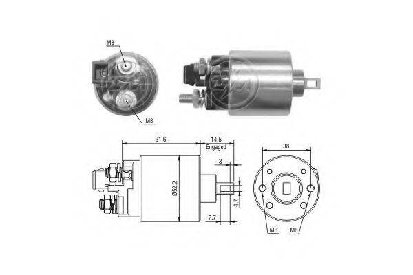 LUCAS 230 860 Тягове реле, стартер