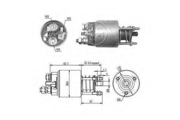 FIAT 9948651 Тягове реле, стартер