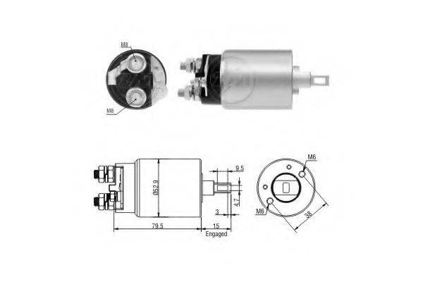 HITACHI S14-101A Стартер