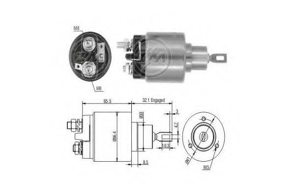 BOSCH 0331303026 Тягове реле, стартер