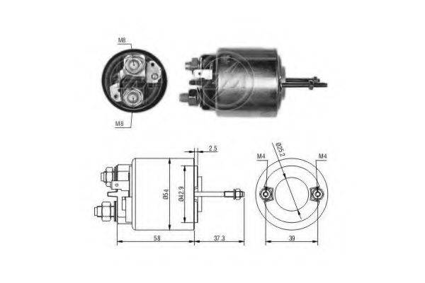 VALEO 102849 Тягове реле, стартер