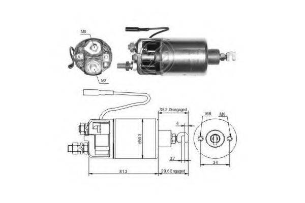 ERA 28100-24080 Тягове реле, стартер