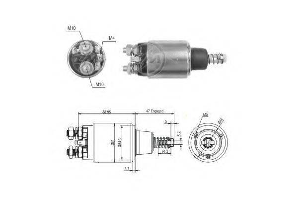 ERA 6640 Тягове реле, стартер