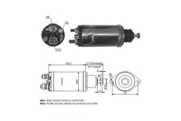 ERA 810 Тягове реле, стартер