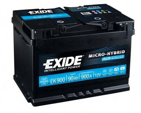 EXIDE EK900 Стартерна акумуляторна батарея; Стартерна акумуляторна батарея