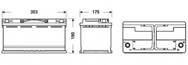 LAND ROVER CPLA-10655-CA Стартерна акумуляторна батарея; Стартерна акумуляторна батарея