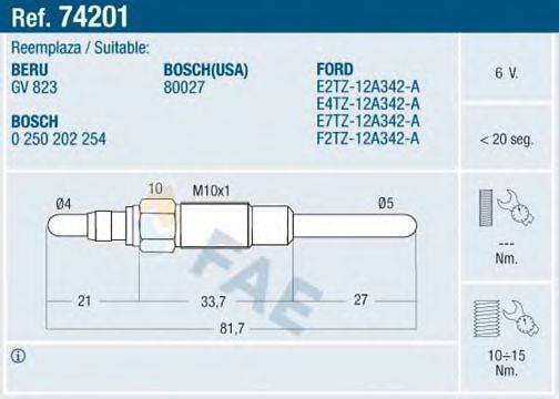BREMI 25005 Свічка розжарювання