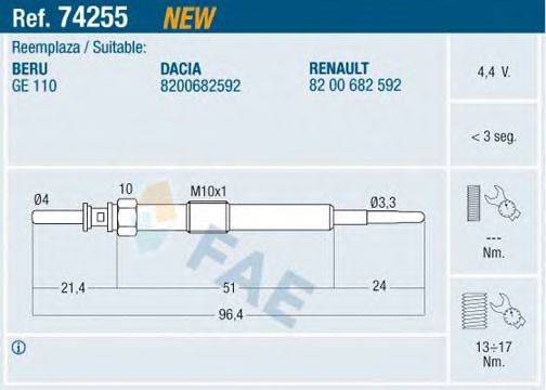 FAE 74255