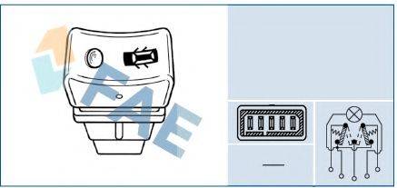 FAE 61250 Вимикач, фіксатор дверей