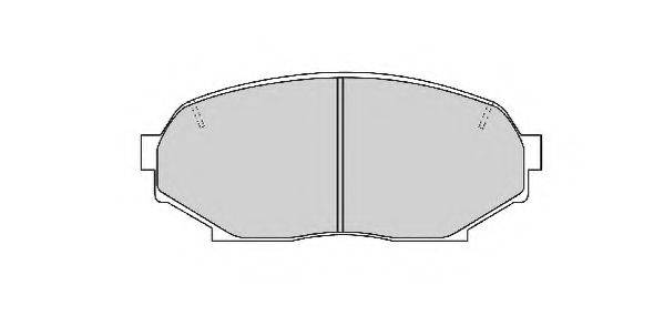 NECTO 21552 Комплект гальмівних колодок, дискове гальмо