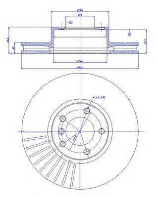 CAR DDF 1202 гальмівний диск