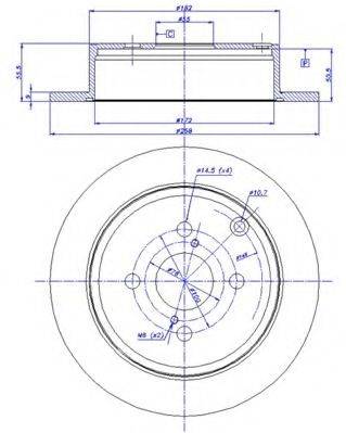 CAR DP-217 гальмівний диск