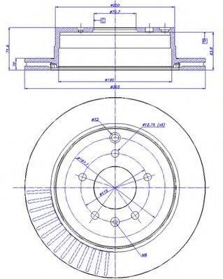 CAR MDC2020 гальмівний диск