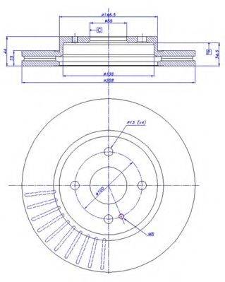 CAR RR 1206 гальмівний диск
