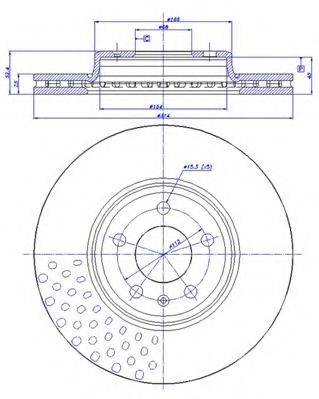 CAR MDC2200 гальмівний диск