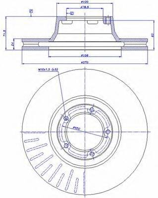 CAR DDF 146 гальмівний диск