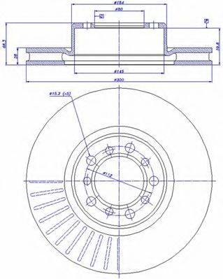 CAR V185 гальмівний диск