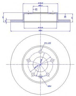 CAR DDF 1044 гальмівний диск