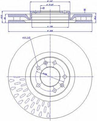 CAR DDF 1114 гальмівний диск