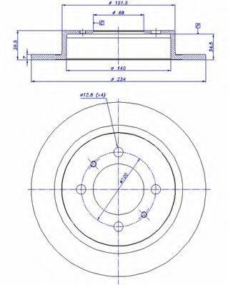 CAR DDF 790 гальмівний диск