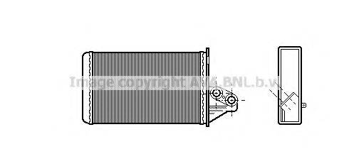 NISSENS 70521 Теплообмінник, опалення салону