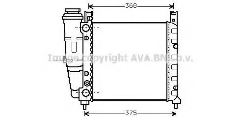MAGNETI MARELLI BM126 Радіатор, охолодження двигуна