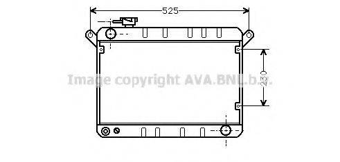 AVA QUALITY COOLING FT2163 Радіатор, охолодження двигуна