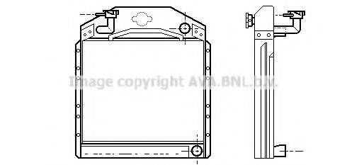 AVA QUALITY COOLING ME2115 Радіатор, охолодження двигуна