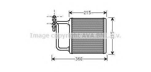 AVA QUALITY COOLING MS6470 Теплообмінник, опалення салону