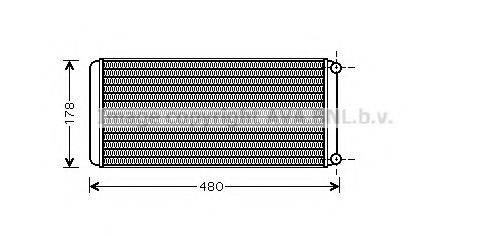 AVA QUALITY COOLING RE6022 Теплообмінник, опалення салону