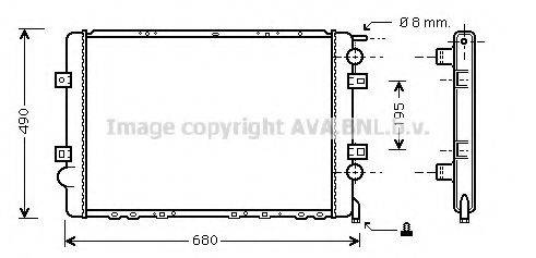 AVA QUALITY COOLING RT2299 Радіатор, охолодження двигуна