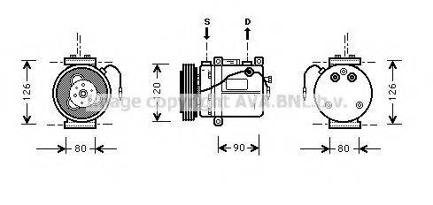 KAGER 920368 Компресор, кондиціонер