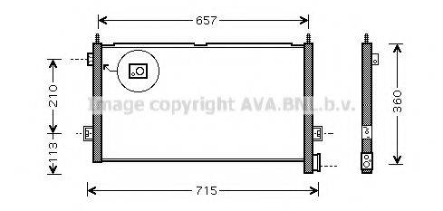 VW 21086304 Конденсатор, кондиціонер