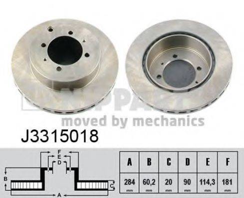 NPS M331I16 гальмівний диск