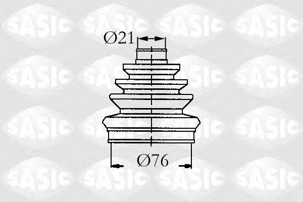 SASIC 9004621 Комплект пильника, приводний вал