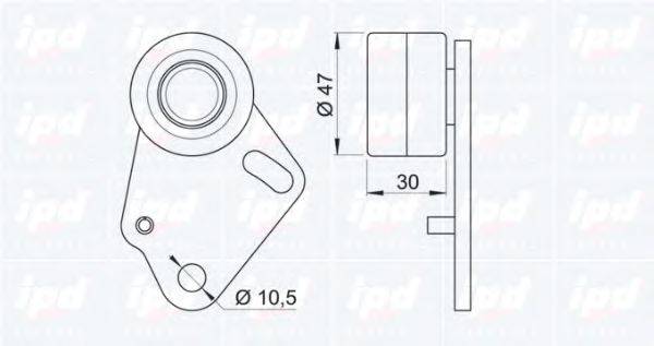 IPD 153222 Натяжний ролик, ремінь ГРМ