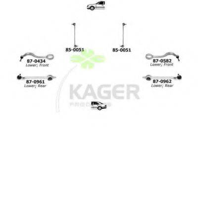 KAGER 801113 Підвіска колеса