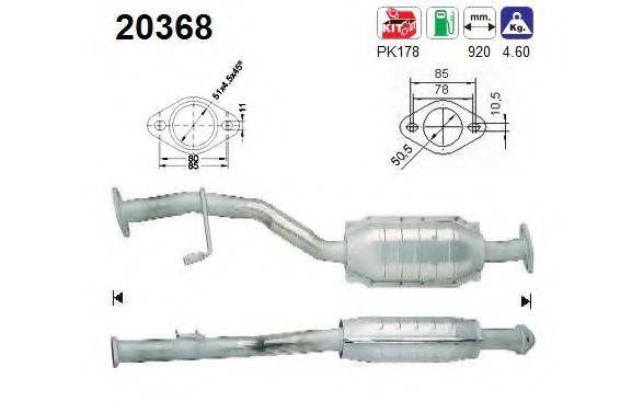 WALKER 15735 Каталізатор