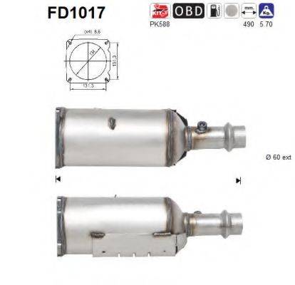 WALKER 73012 Саджовий/частковий фільтр, система вихлопу ОГ