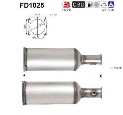 ROSI 390168 Саджовий/частковий фільтр, система вихлопу ОГ