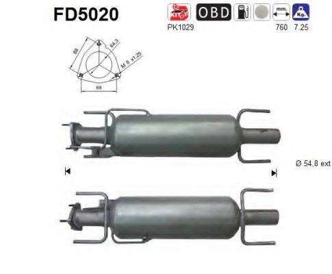 ROSI 390248 Саджовий/частковий фільтр, система вихлопу ОГ