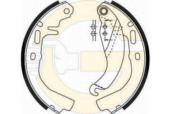 DELPHI LS1247 Комплект гальмівних колодок