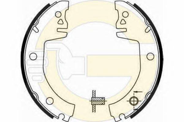 DELPHI LS1438 Комплект гальмівних колодок