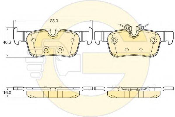GIRLING 25331 Комплект гальмівних колодок, дискове гальмо