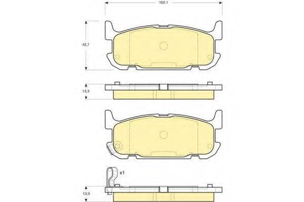 GIRLING 24029 Комплект гальмівних колодок, дискове гальмо